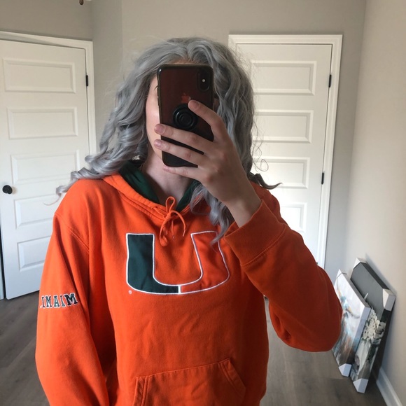 Orange University Of Miami Hoodie XXL - Picture 4 of 9